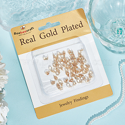 60Pcs Brass Cup Peg Bails&nbsp;KK-BBC0012-10