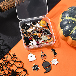 Halloween Theme Alloy Enamel Pendants&nbsp;FIND-SP0004-37