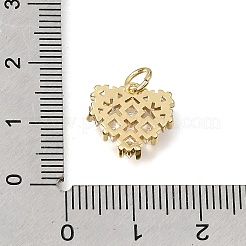 Brass Pave Cubic Zirconia Charms&nbsp;CU-CBAEEA8-13A-G