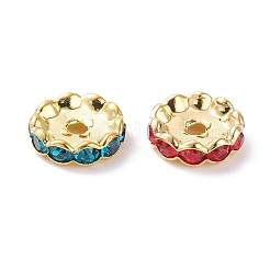 Brass Grade A Rhinestone Spacer Beads&nbsp;RSB160NFG