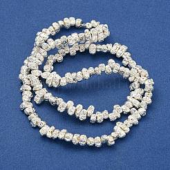 Electroplated Natural Lava Rock Beads Strands&nbsp;G-I360-U02-04