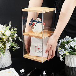 2-Tier Clear Acrylic Storage Display Cases&nbsp;ODIS-WH0043-214