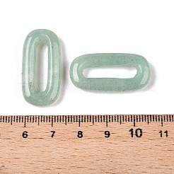 天然グリーンアベンチュリンオーバルペンダント  オーバルリングチャーム  30x15~16x5~6mm  穴：17.5~19.5x3.5~4.5mm&nbsp;G-N342-105G