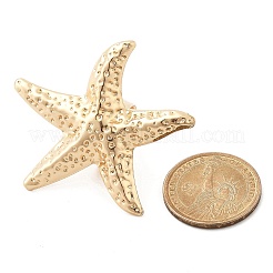 女性用ヒトデ合金調節可能リング  ライトゴールド  usサイズ8 1/2(18.5mm)&nbsp;RJEW-B108-02KCG