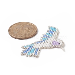 Handmade Loom Pattern MIYUKI Seed Beads&nbsp;PALLOY-MZ00090-02