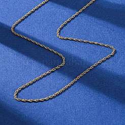 1.5MM 304 Stainless Steel Rope Chain Necklaces&nbsp;NJEW-T016-23G