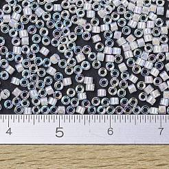 MIYUKIデリカビーズ  シリンダー  日本製シードビーズ  11/0  （db0052)淡い桃の裏地クリスタルab  1.3x1.6mm  穴：0.8mm  約10000個/袋  50 G /袋&nbsp;SEED-X0054-DB0052