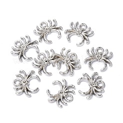 ハロウィンスパイダージュエリーccbプラスチックチャーム  ニッケル  18x17x3mm&nbsp;CCB-H833