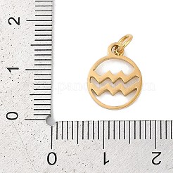 Ion Plating(IP) 304 Stainless Steel Charms&nbsp;STAS-R135-05G-11