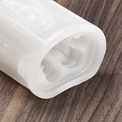 アテナ DIY シリコン キャンドル モールド  レジン型  ホワイト  68.5x130mm&nbsp;SIL-F014-04C