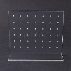 アクリルイヤリングスタンドディスプレイ  L字型  透明  4.7x9.5x8.4cm&nbsp;EDIS-F005-06