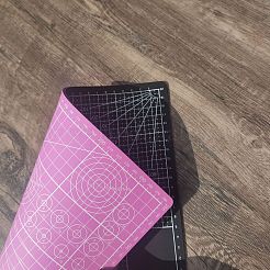 A4プラスチックカッティングマット  両面グリッドまな板  クラフトアート用  長方形  ピンク  21x29.7cm&nbsp;WG93568-01