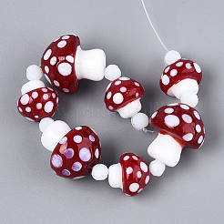 Handmade Lampwork Beads Strands&nbsp;LAMP-N028-11