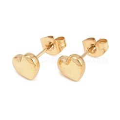 Valentine's Day 304 Stainless Steel Stud Earrings for Women&nbsp;EJEW-K329-01G