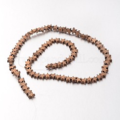 Electroplate Non-magnetic Synthetic Hematite Bead Strands&nbsp;G-F300-24C-F