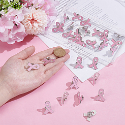 30Pcs AIDS/Breast Cancer Awareness Ribbon Enamel Pins&nbsp;JEWB-UN0001-07