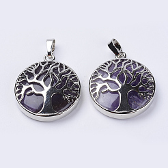 Natural & Synthetic Mixed Stone Pendants&nbsp;G-P350-D