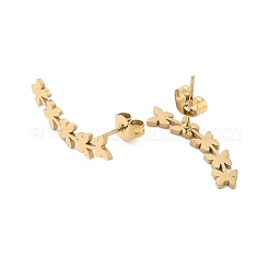 304 Stainless Steel Stud Earrings&nbsp;EJEW-K285-03G