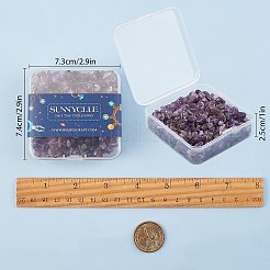 天然アメジストチップビーズ  5~8x5~8mm  穴：1mm  約400個/箱&nbsp;G-SC0001-21
