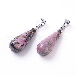 Natural Rhodonite Pendants&nbsp;G-G804-A11