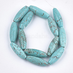 Natural Howlite Beads Strands&nbsp;X-TURQ-T003-11