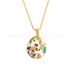 Alloy Enamel Pendant Necklaces for Women&nbsp;WG68034-01
