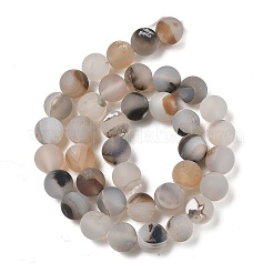 Natural Dendritic Agate Beads Strands&nbsp;G-A248-A04-01