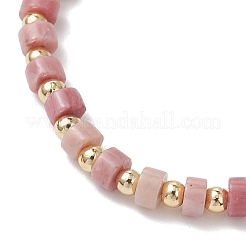 7Pcs Natural & Synthetic Mixed Gemstone & Brass Beads Stretch Bracelets for Women&nbsp;BJEW-JB13334