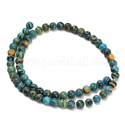 Dyed Synthetic Malachite Beads Strands&nbsp;GG-CBA6382-A03-6mm-02