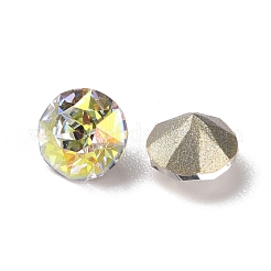 ライト ab スタイル ガラス ラインストーン カボション  尖ったバック＆バックメッキ  ダイヤモンド  ライトクリスタルアブ  4.8x3.4mm&nbsp;RGLA-J014-A-001LA