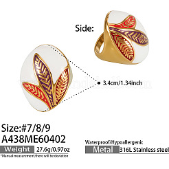 316L Surgical Stainless Steel Enamel Finger Rings&nbsp;WG16FDA-01