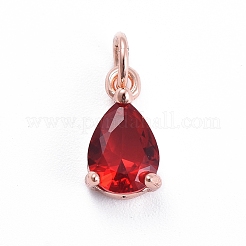 Brass Micro Pave Cubic Zirconia Pendants&nbsp;ZIRC-E164-64RG