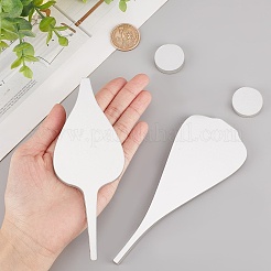 アクリルミラートイレサインセット  接着剤の創造的なレストロンのシンボル  銀  26~147x26~60x5mm  4個/セット&nbsp;AJEW-WH0043-56B