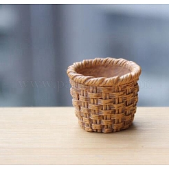 Mini Resin Bamboo Basket&nbsp;PW-WG88609-01
