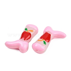 Boot Baking Paint Glass Enamel  Beads&nbsp;LAMP-C020-02B