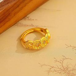 Coin Brass Adjustable Finger Rings for Women&nbsp;FS-WGE54A0-01