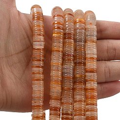 Natural Honey Jade Beads Strands&nbsp;G-G329-B02-8x1mm