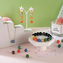 160Pcs 8 Colors Opaque Acrylic Beads&nbsp;SACR-PJ0001-03