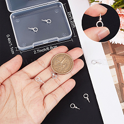 10Pcs 925 Sterling Silver Screw Eye Peg Bails&nbsp;STER-BBC0008-51P