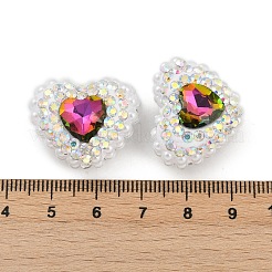 Polymer Clay Glass Rhinestone Beads&nbsp;CLAY-NH0001-13H