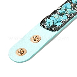 Faux Suede Snap Cord Bracelet&nbsp;LS-BJEW-F428-14
