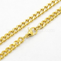 Men's 304 Stainless Steel Curb Chain Necklaces&nbsp;STAS-O037-57