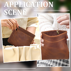Vintage Leather Shrapnel Coin Pouches&nbsp;AJEW-WH20020-450B