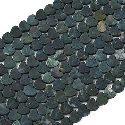 Natural Moss Agate Beads Strands&nbsp;G-A272-A01-12