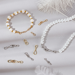 12Pcs 6 Styles 8 Shaped Brass Hooks for Necklace&nbsp;FIND-GA0004-27