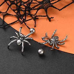 Spider 316 Surgical Stainless Steel Dangle Belly Button Rings&nbsp;EJEW-G416-09AS