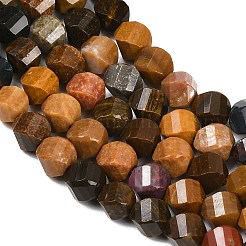 天然石オーシャンジャスパービーズ連売り  多面カット  ツイスト  6~6.5x5x5mm  穴：1mm  約58~61個/連  14.17''~14.69''（36~37.3センチメートル）&nbsp;G-P611-C05-01
