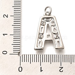 Brass Micro Pave Clear Cubic Zirconia Pendants&nbsp;KK-G521-01P