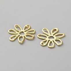 亜鉛合金チャーム  中空花のチャーム  マットゴールドカラー  23.5x23.5x1.5mm  穴：1.7mm&nbsp;LS-FIND-WH0431-86MG