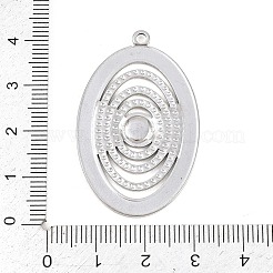 304 Stainless Steel Pendant Cabochon Settings&nbsp;LS-STAS-L313-07P